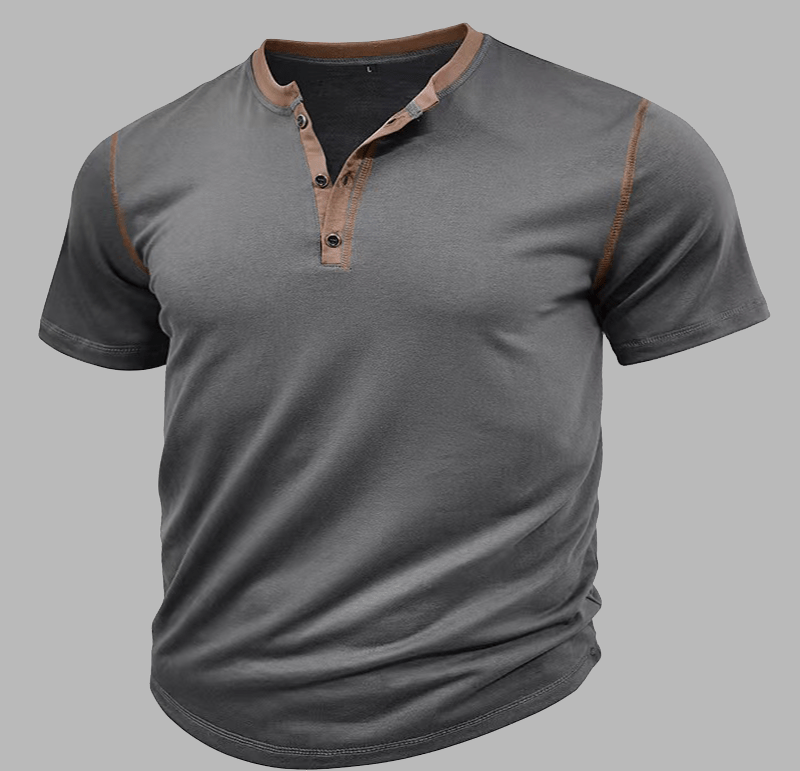 Maturelion Vintage Henley Shirt