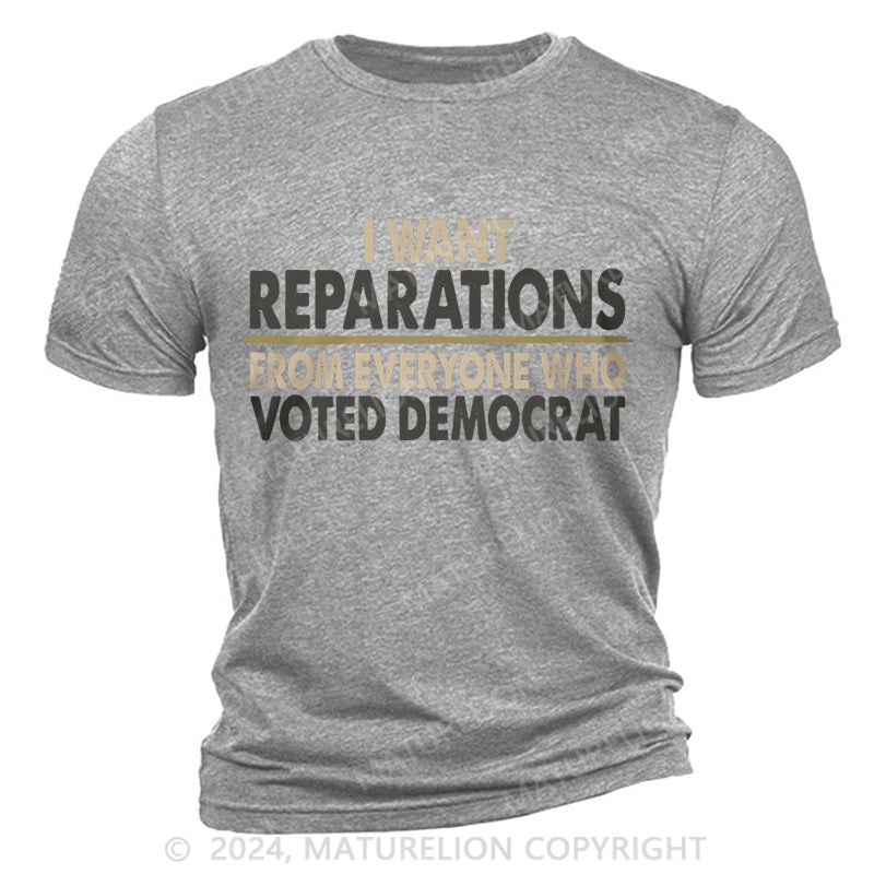 Maturelion Reparations Cotton T-Shirt