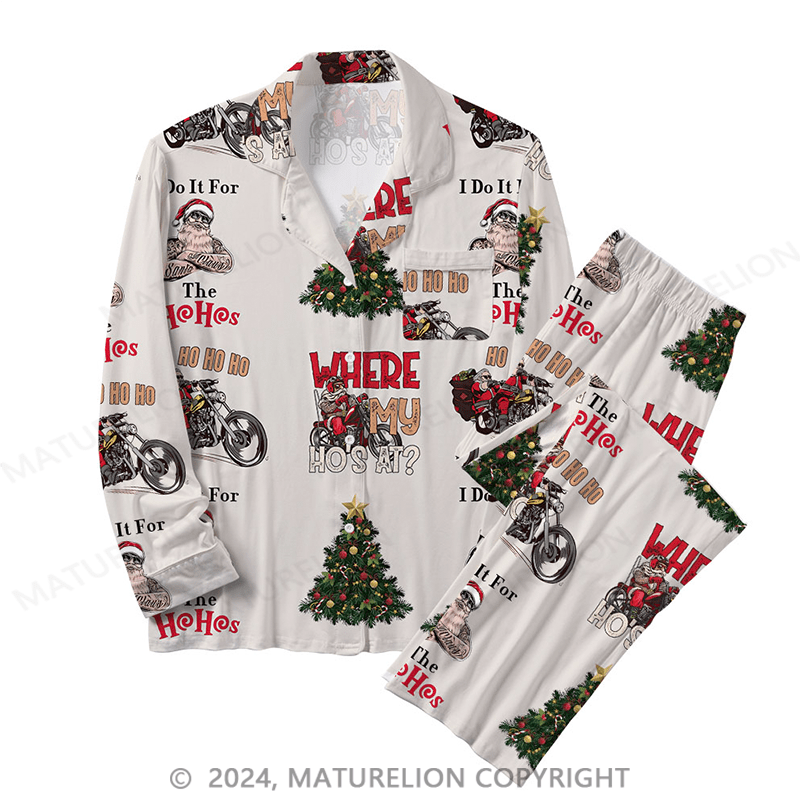 Maturelion Family Vintage Christmas Sleepwear