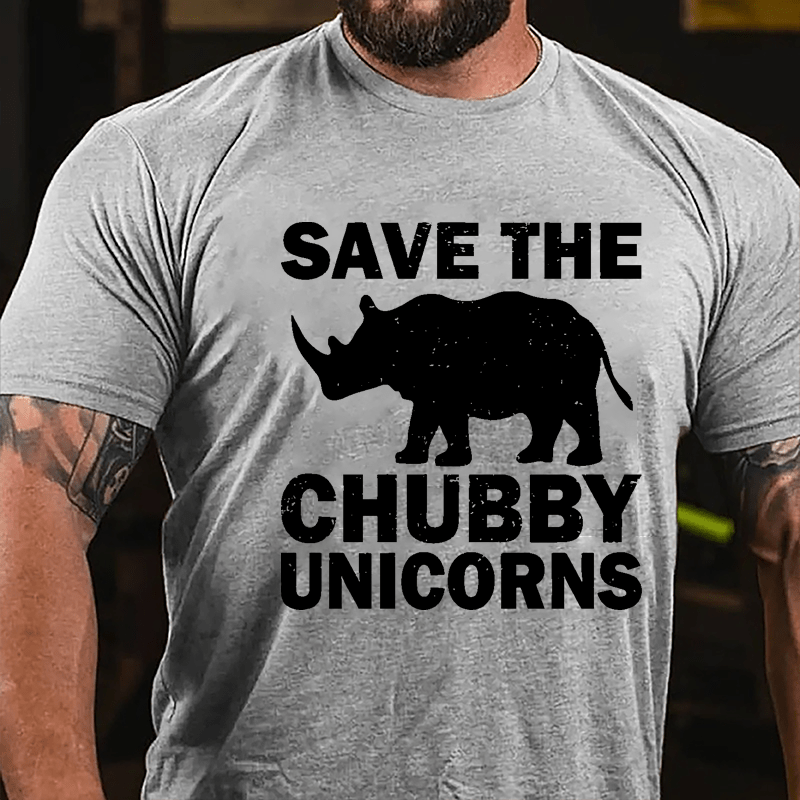 Save The Chubby Unicorns Cotton T-shirt