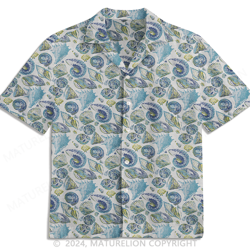 Maturelion Coco  Shell Game Ocean Hawaiian Shirt