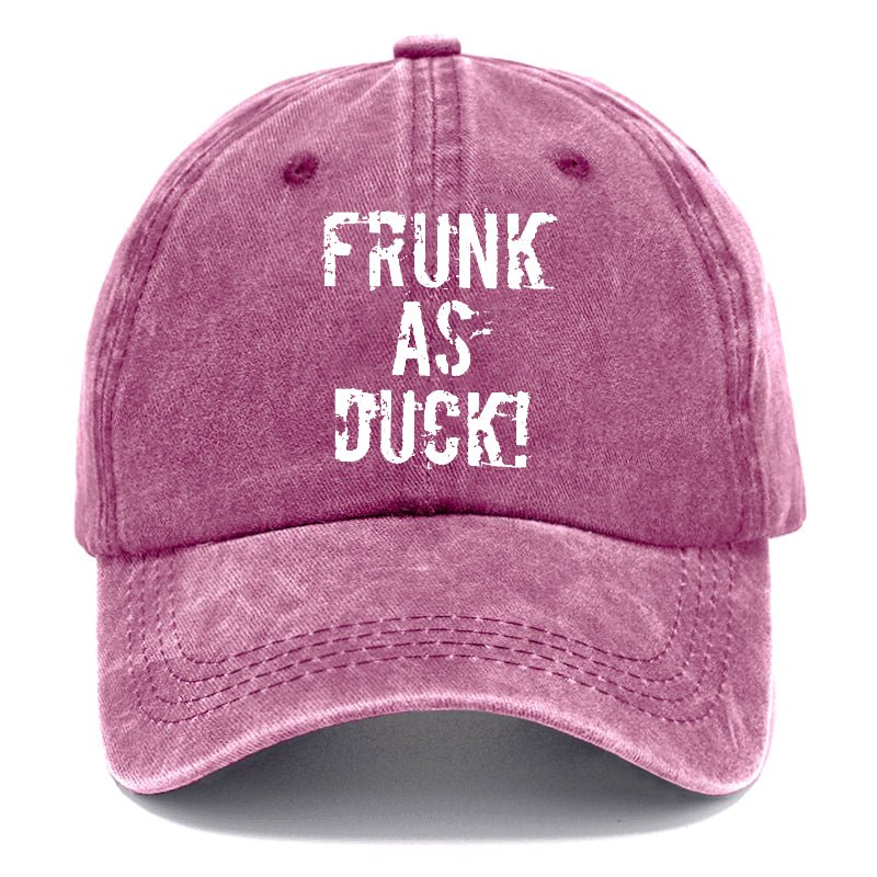 Frunk As Duck Funny Drunk Print Cap