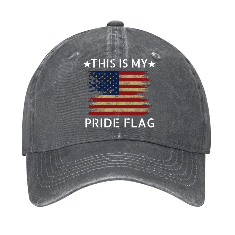 Maturelion American Flag This Is My Pride Flag Cap