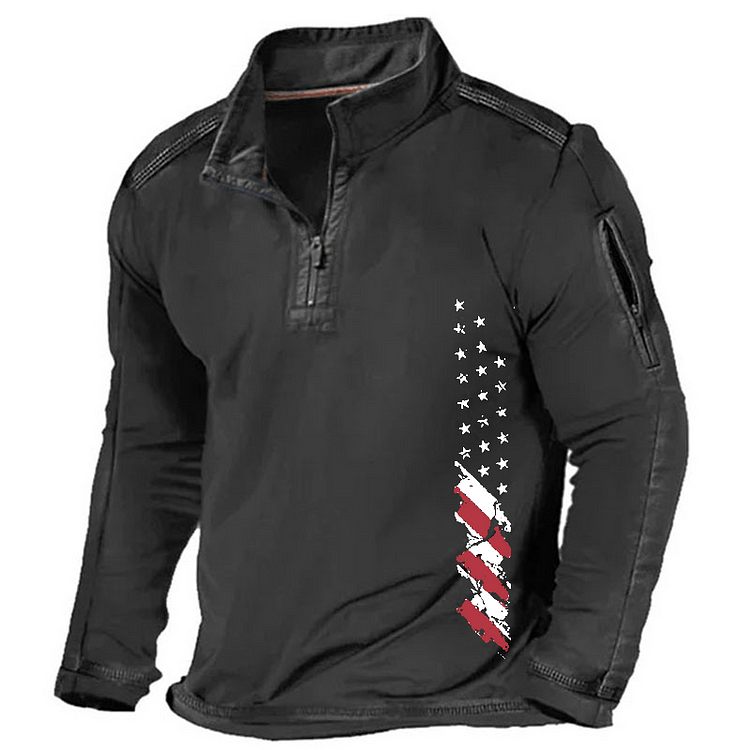 Maturelion Men's Henley Shirt Regular Fit Patriotic Graphic Henley Shirt