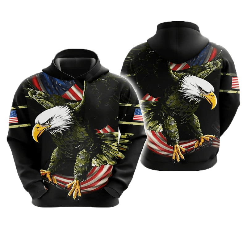 Maturelion 3D Military Veteran Hoodie