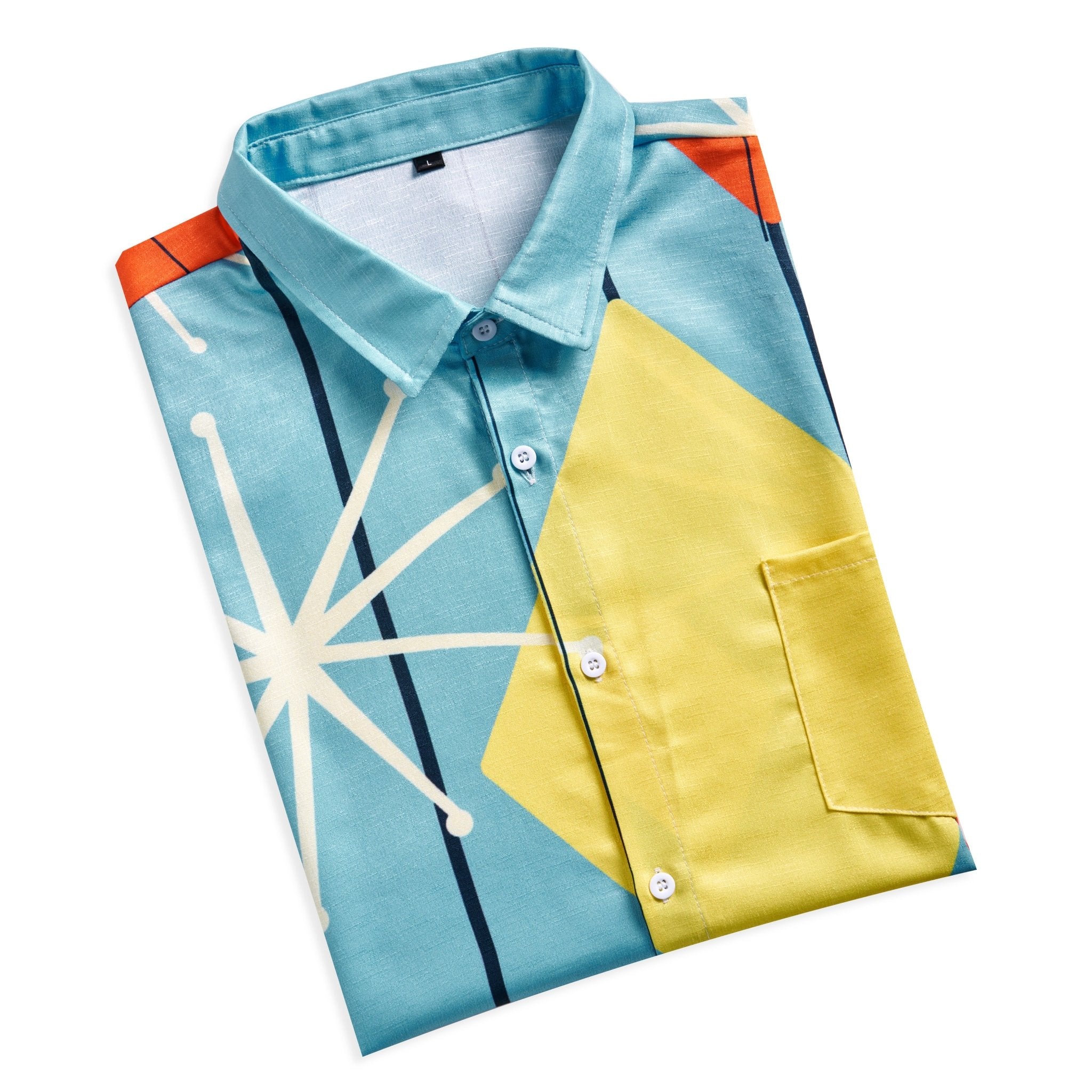 Maturelion Atomic Argyle Print Hawaiian Shirt