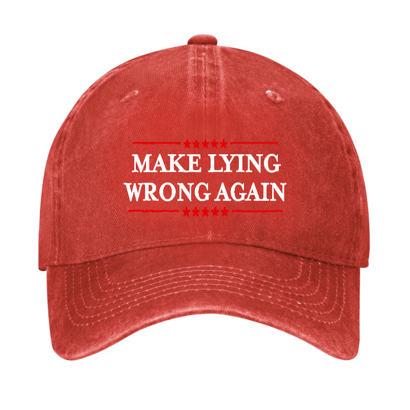 Make Lying Wrong Again Cap