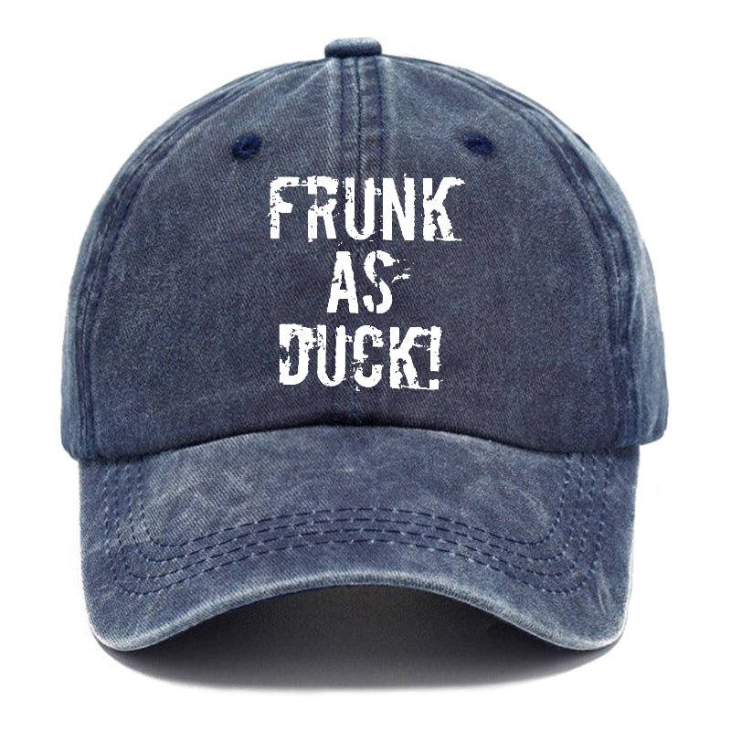 Frunk As Duck Funny Drunk Print Cap