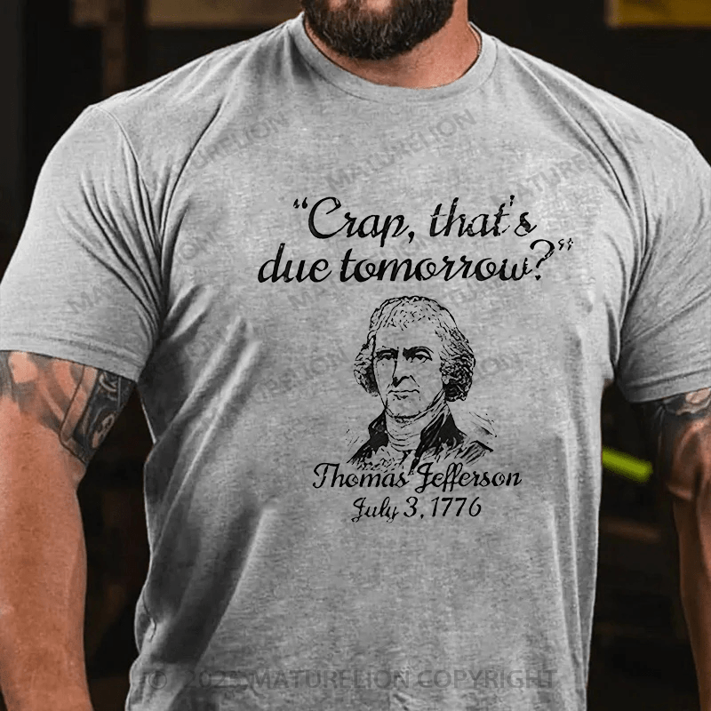 Maturelion Men¡®s T-shirt Thomas Jefferson T-Shirt  Cotton T-shirt