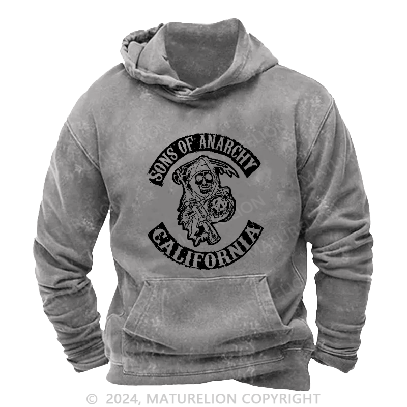 Maturelion Men's Hoodie Sons of Anarchy California Hoodie