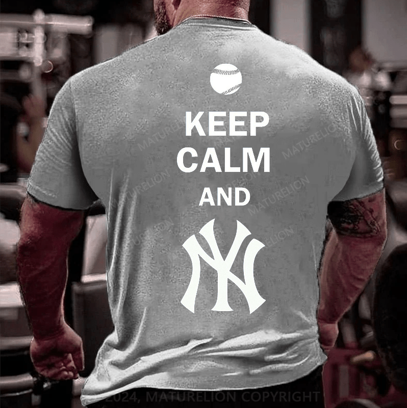 Maturelion KEEP CALM AND YANKEES T-Shirt