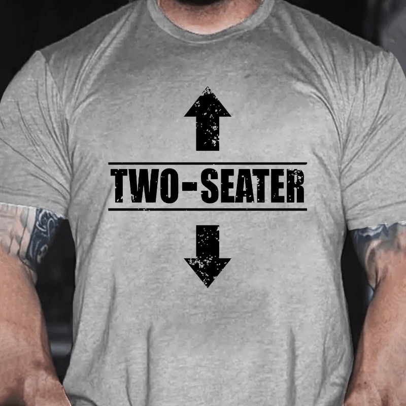 Two Seater Funny Cotton T-shirt