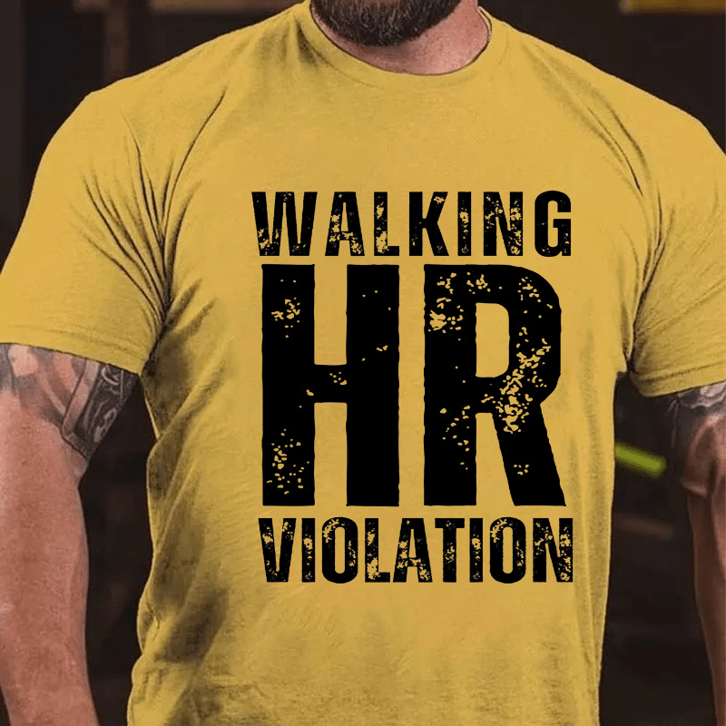 Walking HR Violation Men's Cotton T-shirt