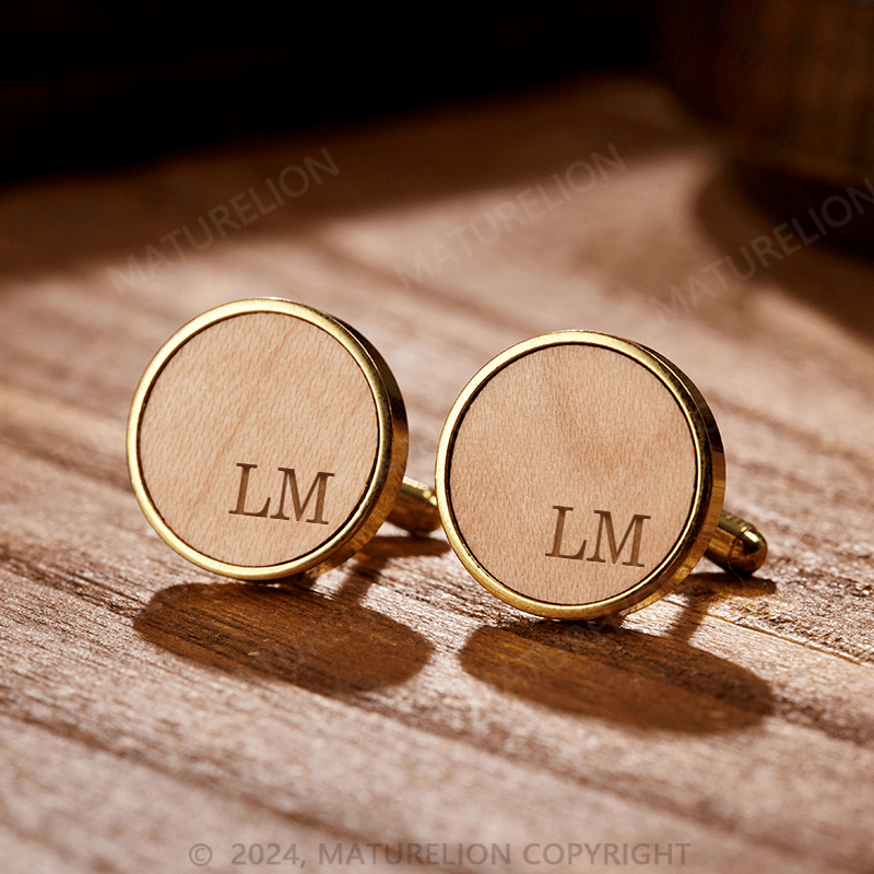 Maturelion Personalized Husband Cufflinks