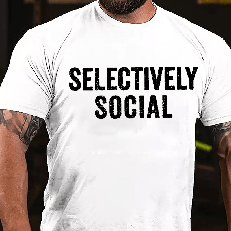 Selectively Social Cotton T-shirt