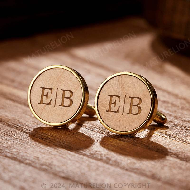 Maturelion Personalized Husband Cufflinks