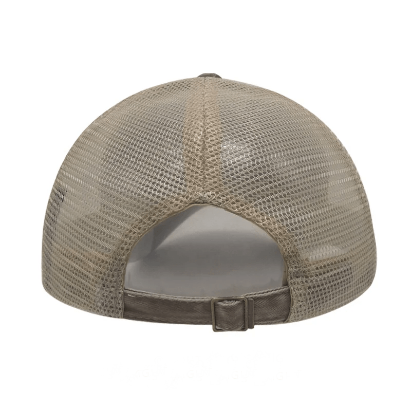 Fast Food Deer Hunting Washed Denim Mesh Back Cap