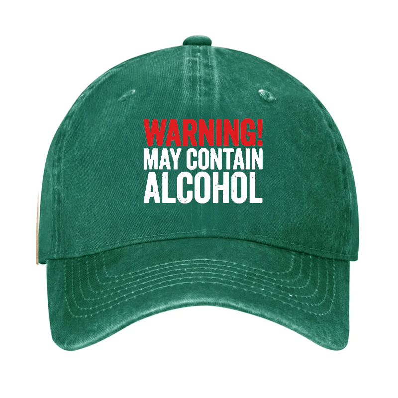 Warning May Contain Alcohol Cap