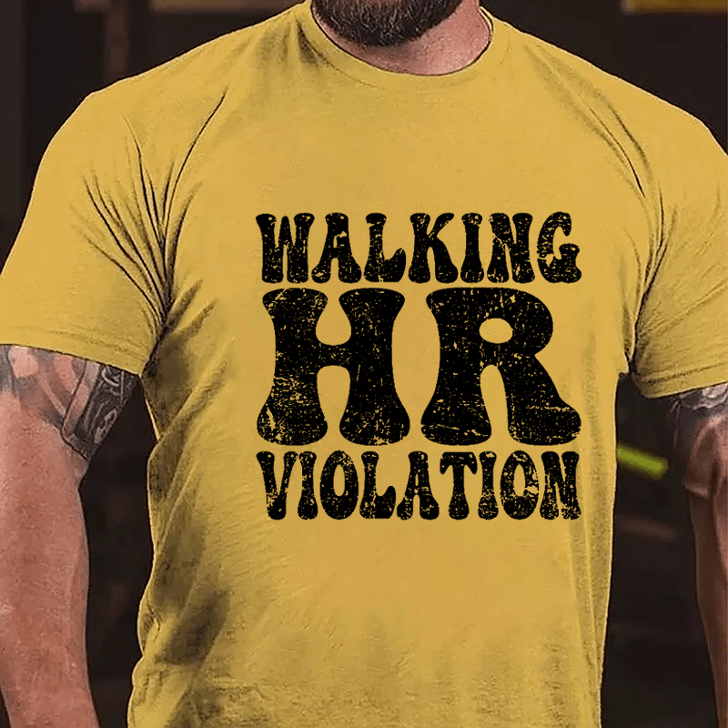 Men's Walking HR Violation Cotton T-shirt