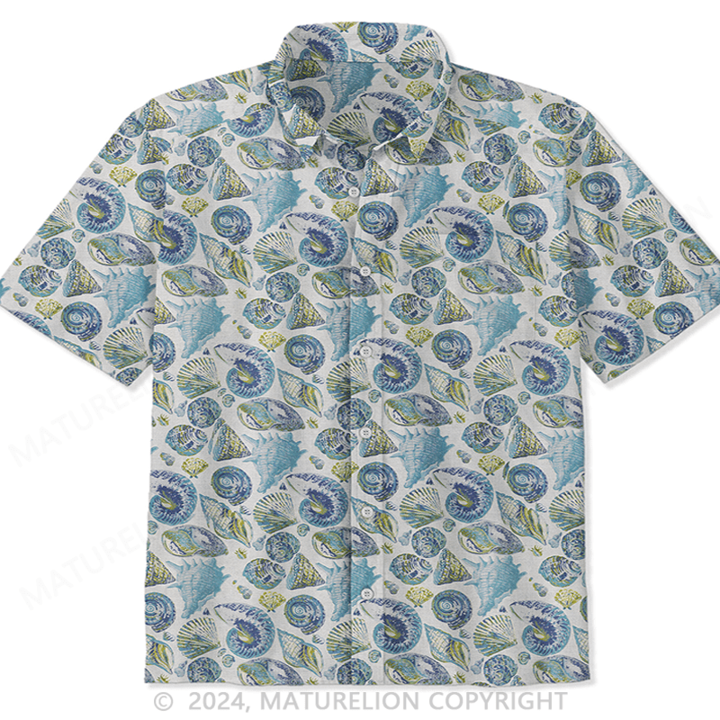 Maturelion Coco  Shell Game Ocean Hawaiian Shirt