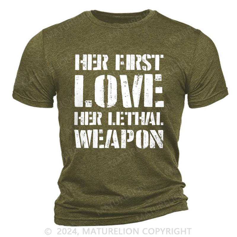 Maturelion Her Love, Her Weapon Cotton T-Shirt