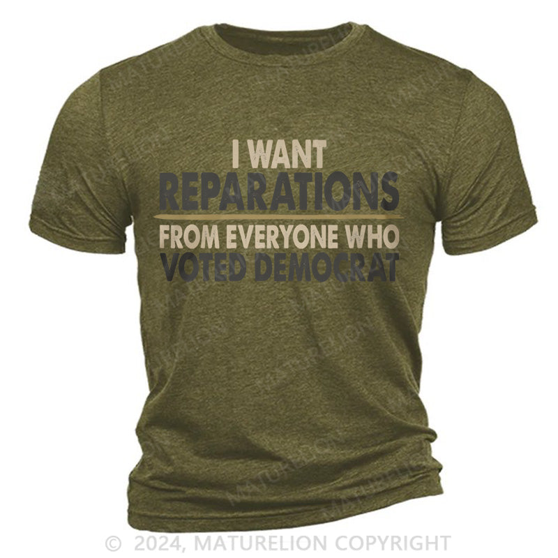 Maturelion Reparations Cotton T-Shirt