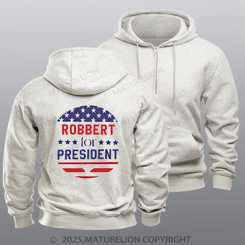 Maturelion  Men's Hoodie Personalized Election Hoodie  Zipper Hoodie