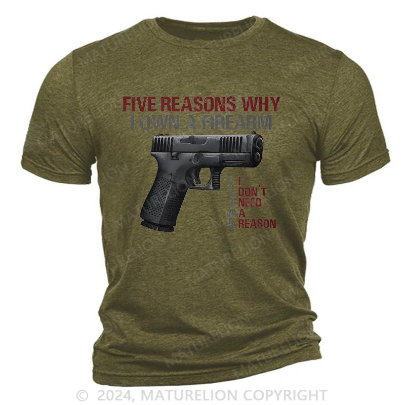 Maturelion I Don't Need A Reason Cotton T-Shirt