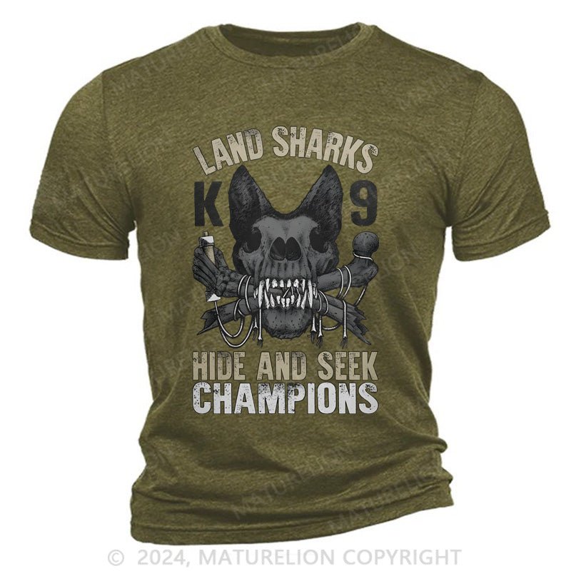 Maturelion Land Shark Cotton T-Shirt