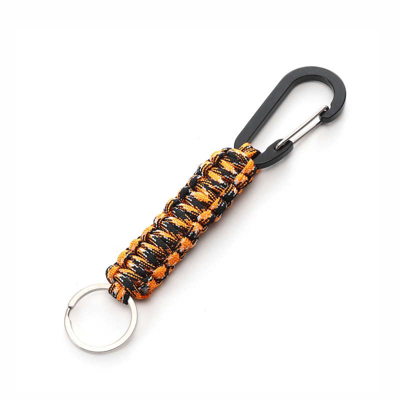 Maturelion Braided Lanyard Ring Hook Clip for Keys Knife Flashlight Outdoor Camping Hiking Backpack Fit Men Women