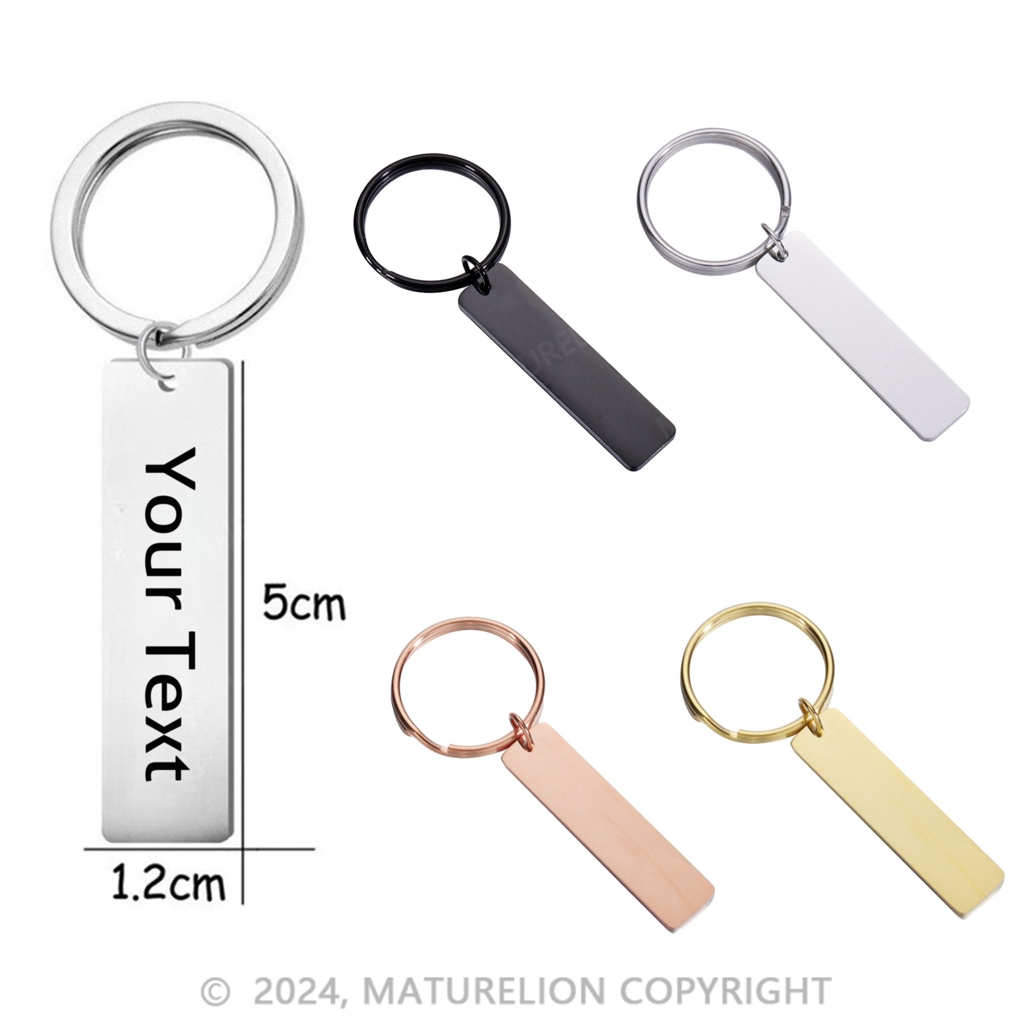 Maturelion Custom Keychain Christmas Gift for Men