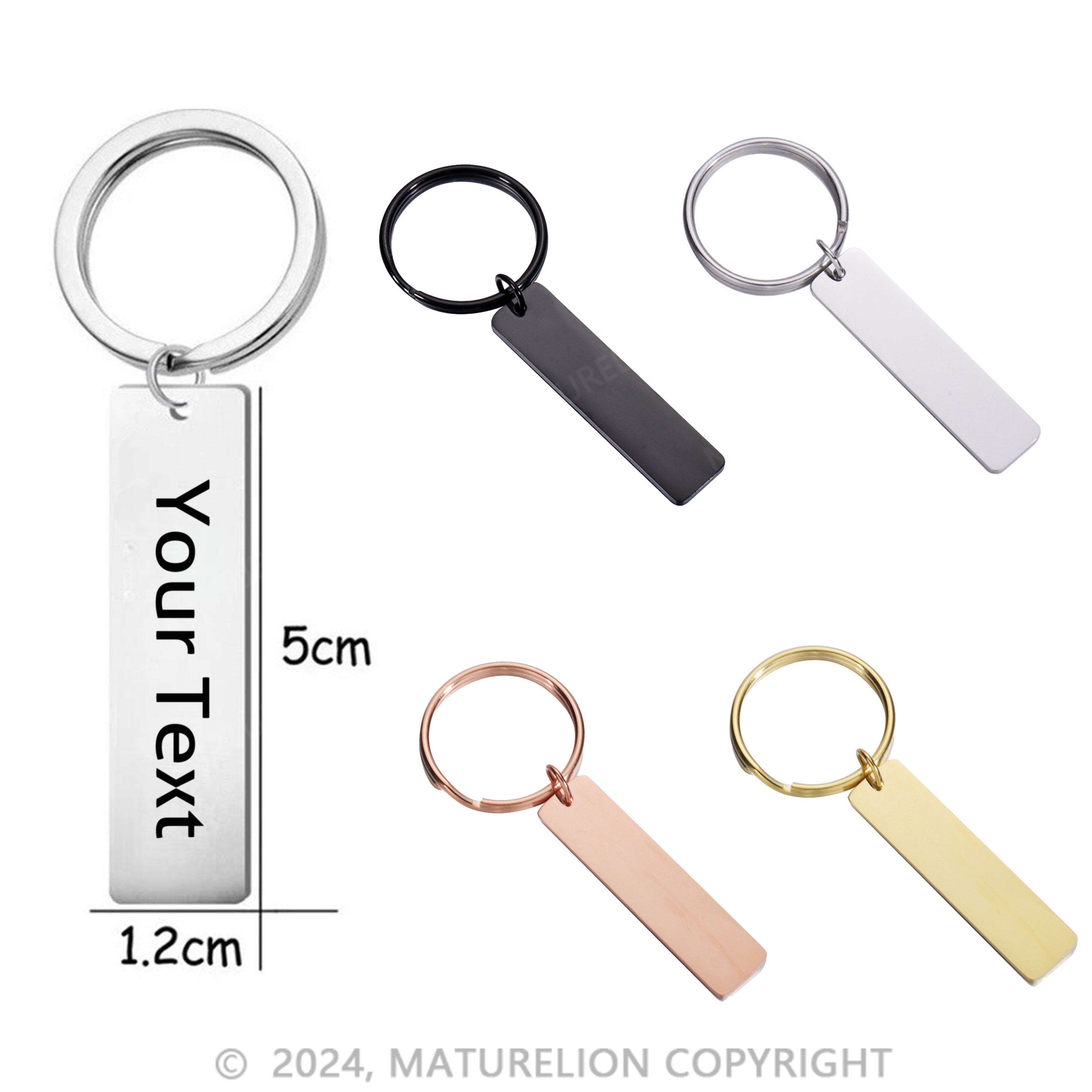 Maturelion Custom Keychain Christmas Funny Gift for Men