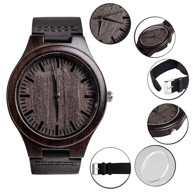 Maturelion Custom Watches Sandalwood Strap Watch For Men