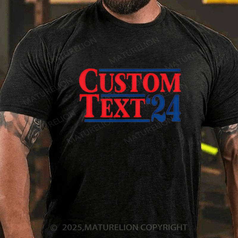 Maturelion Men¡®s T-shirt 2024 Election T-Shirt  Cotton T-shirt