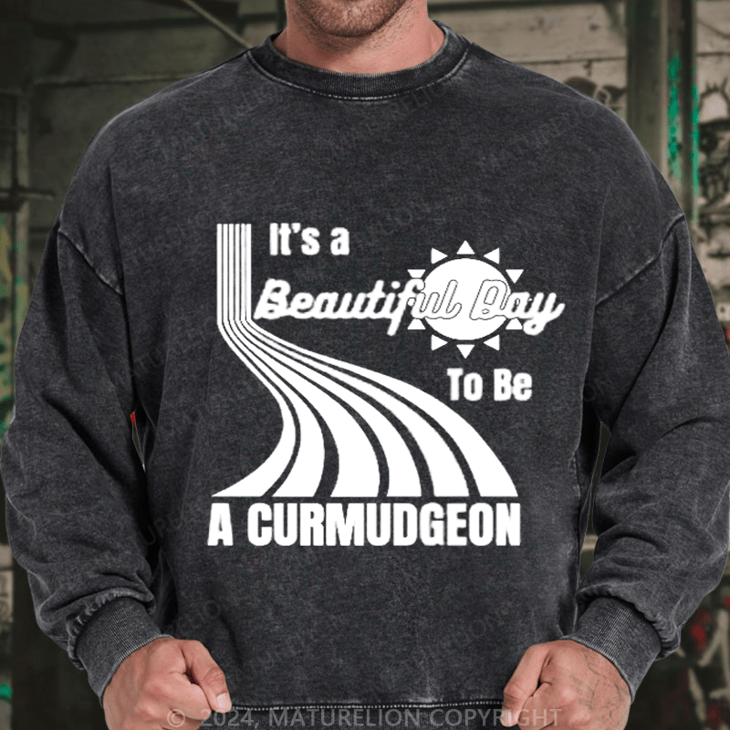 Maturelion Men's Sweatshirt Genuine Curmudgeon Sweatshirt