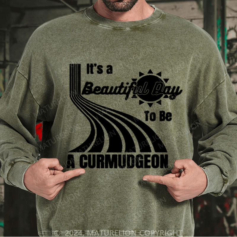 Maturelion Men's Sweatshirt Genuine Curmudgeon Sweatshirt