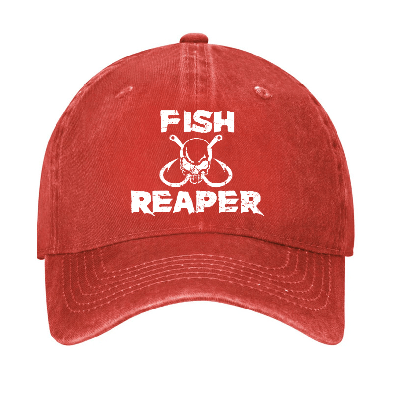 Fish Reaper Funny Fishing Cap