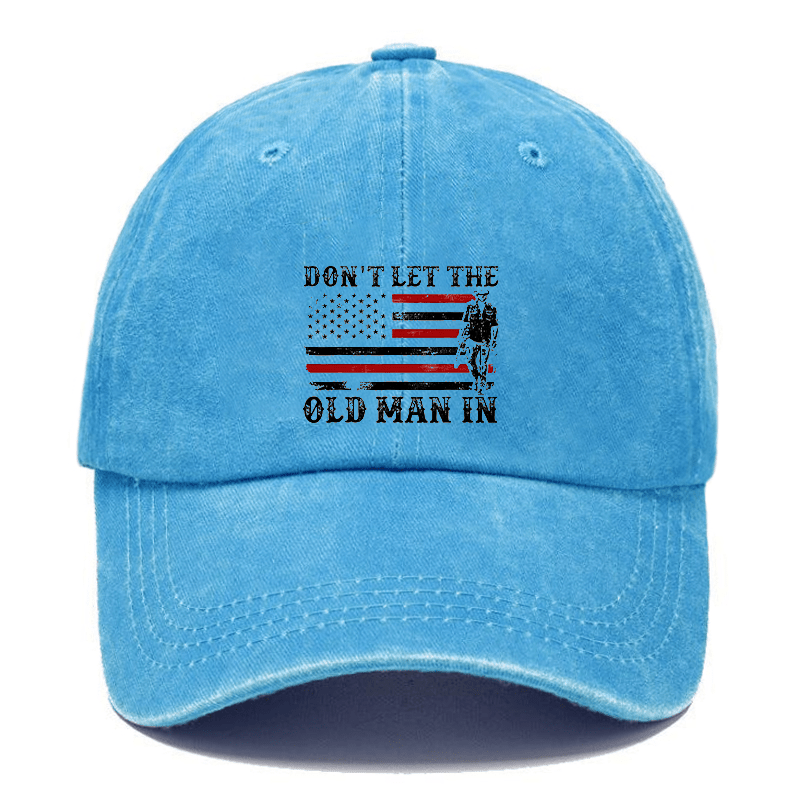 Maturelion Don't Let The Old Man In USA Flag Cap