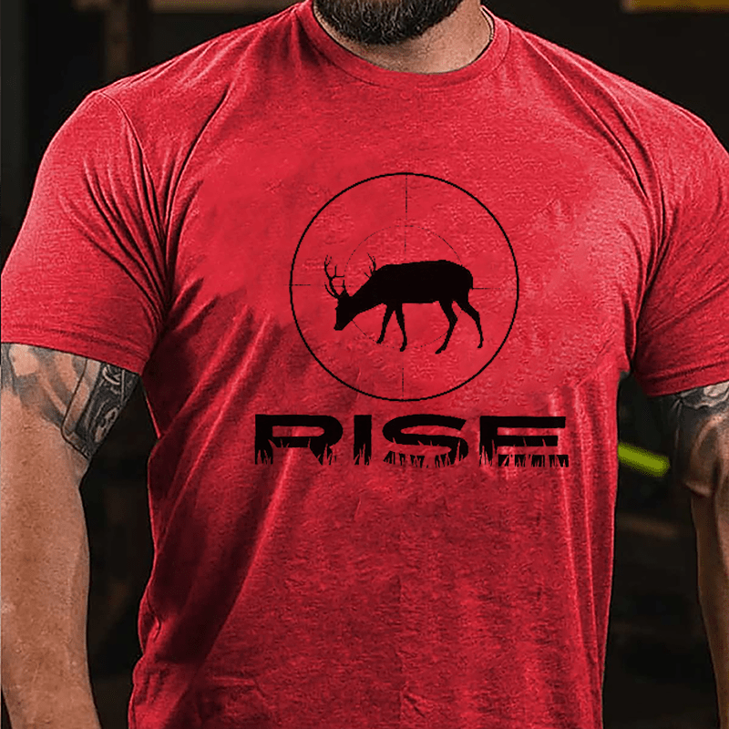 Rise Deer Hunting Graphic Cotton T-shirt