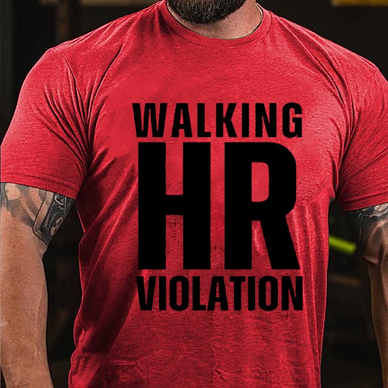 Walking HR Violation Men's Cotton T-shirt