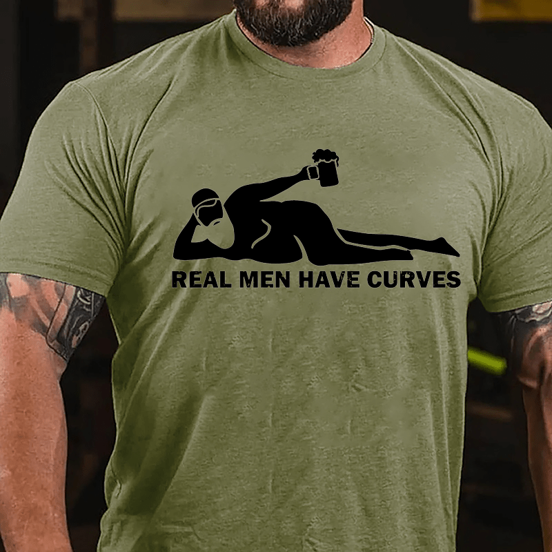 Real Men Have Curves Cotton T-shirt