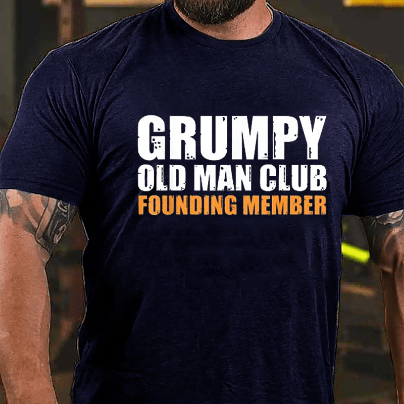 Grumpy Old Man Club Founding Member Men's Cotton T-shirt