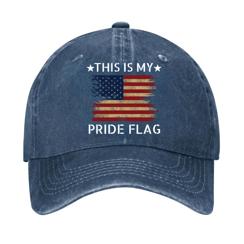 Maturelion American Flag This Is My Pride Flag Cap