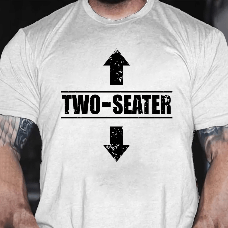 Two Seater Funny Cotton T-shirt