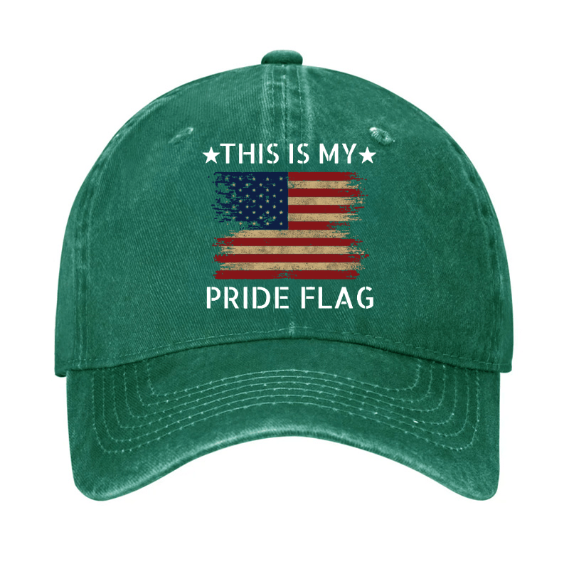 American Flag This Is My Pride Flag Cap