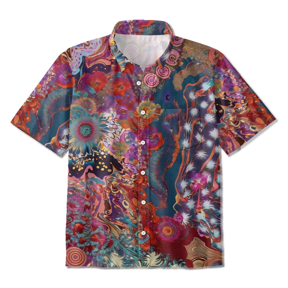 Maturelion Illuminating Vivid Prints Print Hawaiian Shirt