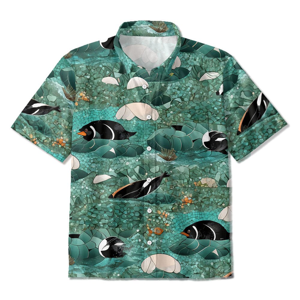 Maturelion Sea Animals Hawaiian Print Hawaiian Shirt