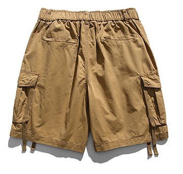 Maturelion Men's Breathable Loose Straight Peplum Summer Shorts (Plus Size Available)