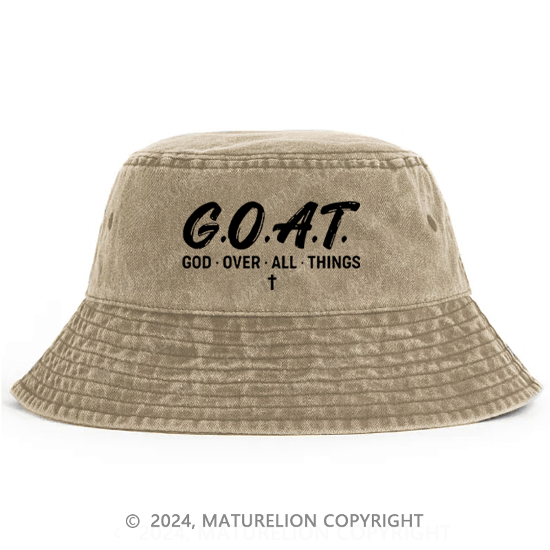 Maturelion G.O.A.T. God Over All Things Bucket Hat