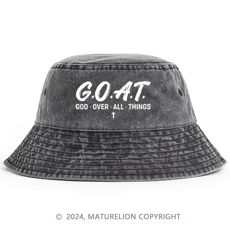 Maturelion G.O.A.T. God Over All Things Bucket Hat